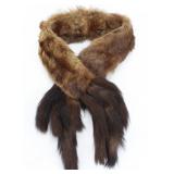 GENUINE FUR MUSTELID TAIL STOLE 40'