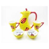 ODILE SUNSHINE HANDPAINTED LADYBUG SERVING SET
