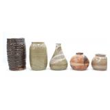 HANDTHROWN RUSTIC & TEXTURED VASES BY ELLY B.