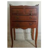 LOUIS XV STYLE MAHOGANY CHIFFONNIERE NIGHTSTAND