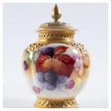 ROYAL WORCESTER SIGNED K. BLAKE POTPOURRI JAR