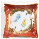 DRESDEN PORCELAIN SQUARE PIN DISH