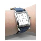 BLUE LEATHER COACH WATCH