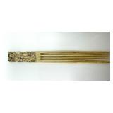 CHINESE CARVED IVORY HAIR COMB