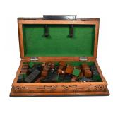 HAND CARVED PERUVIAN INCA CHESS SET