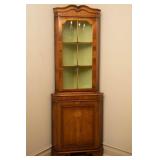LUMINATED CORNER HUTCH/CABINET UPPER GLASS DOOR
