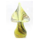 ALUM BAY BLOWN ART GLASS JACK IN THE PULPIT VASE