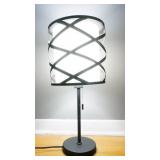 MODERN BLACK METAL TABLE LAMP