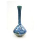 HAND-MADE CERAMIC VASE W/ DRIP GLAZE