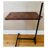 OAK TILT HEIGHT ADJUSTABLE OVER THE BED TABLE