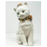 HAND MADE CERAMIC CAT FIGURINE