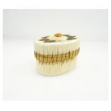 HAND-MADE PORCUPINE QUILL BOX, PARRY ISLAND ONT.