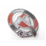 19thC SILVER SCOTTISH PEBBLE BROOCH 15.5g
