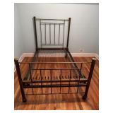 PARKHILL VICTORIAN STYLE BRASS SINGLE BED FRAME