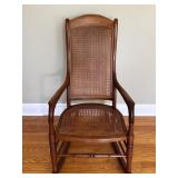 CANE BACK WOVEN ROCKING CHAIR