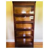 ANTIQUE OAK 5 SECTION BARRISTER BOOKCASE