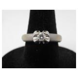 18KT WHITE GOLD MATTE FINISH DIAMOND RING $4,800