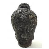 CARVED LAVA STONE BUDDHA HEAD