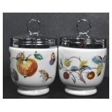 TWO ROYAL WORCESTER EGG CODDLERS