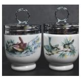 TWO ROYAL WORCESTER SMALL EGG CODDLERS