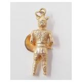 14KT GOLD VIKING WARRIOR CHARM $1,920