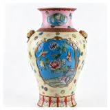 CHINESE FAUX-CLOISONNÉ PORCELAIN VASE
