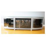 CONTEMPORARY MEDIA CONSOLE WITH ELECTRIC FIREPLACE
