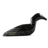 SIGNED CANADIAN INUIT SOAPSTONE LOON CARVING