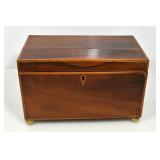 MAHOGANY WOOD JEWELRY/STORAGE BOX