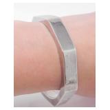 925 SILVER OCTAGONAL HINGED CUFF 20.9g