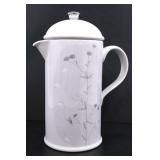 PORTMEIRON 'DAWN' LILAC CERAMIC COFFEE PRESS & JUG