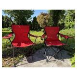 PAIR OZARK TRAIL FOLDING CAMP CHAIRS