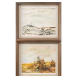 HENRY LETENDRE PAIR OF LANDSCAPE OIL PAINTINGS