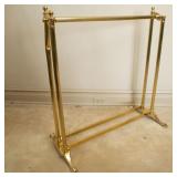 BRASS TONE QUILT RACK / TOWEL VALET
