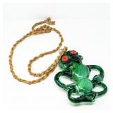 ANTHONY GENET SIGNED 'TIKY' ART GLASS FROG