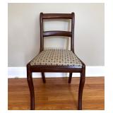 ENGLISH REGENCY STYLE BAR-BACK SIDE CHAIR