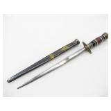 LETTER OPENER W/ 1920s CANADIAN AIR FORCE BUTTON