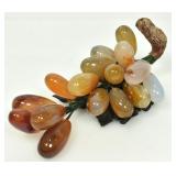 CARVED GEMSTONE GRAPE BRANCH