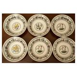 PORTMEIRION 'THE BOTANIC GARDEN' 6 6.5' BOWLS
