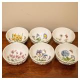 PORTMEIRION 'THE BOTANIC GARDEN' 6 5.5' BOWLS