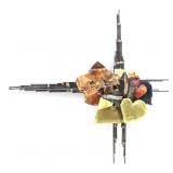 SIGNED BRUTALIST WROUGHT METAL BUTTERFLY WALL ART