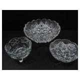 CUT CRYSTAL SERVING BOWL, CANDY DISH, GLASS BOWL