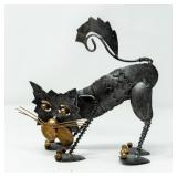 METAL CAT STATUE
