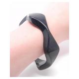 BLACK BAKELITE BANGLE