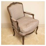RIDPATHS UPHOLSTERED LOUIS XVSTYLE ARMCHAIR