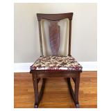 ANTIQUE TIGER OAK ROCKING CHAIR