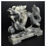 SOAPSTONE DRAGON SCULPTURE