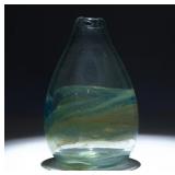 ART GLASS TEARDROP VASE