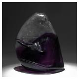 ART GLASS SCULPTURAL VASE