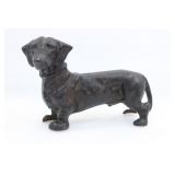 CAST IRON DASHCHUND DOG COIN BANK